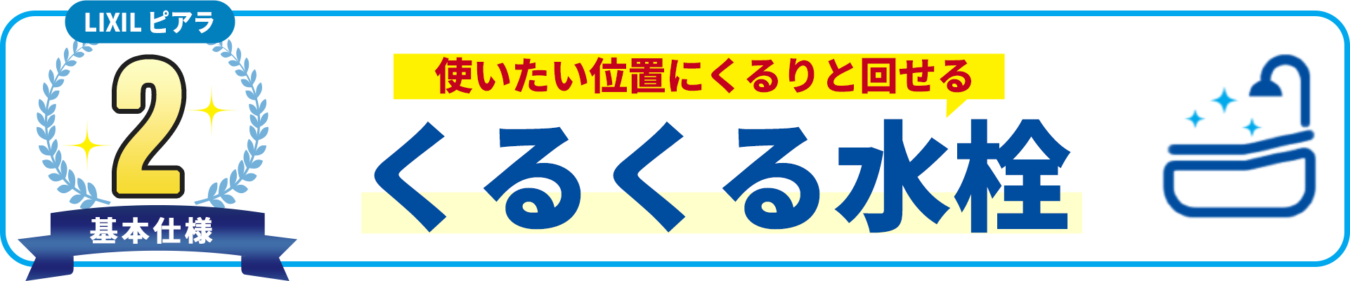 基本使用2 使いたい位置にくるりと回せるくるくる水栓